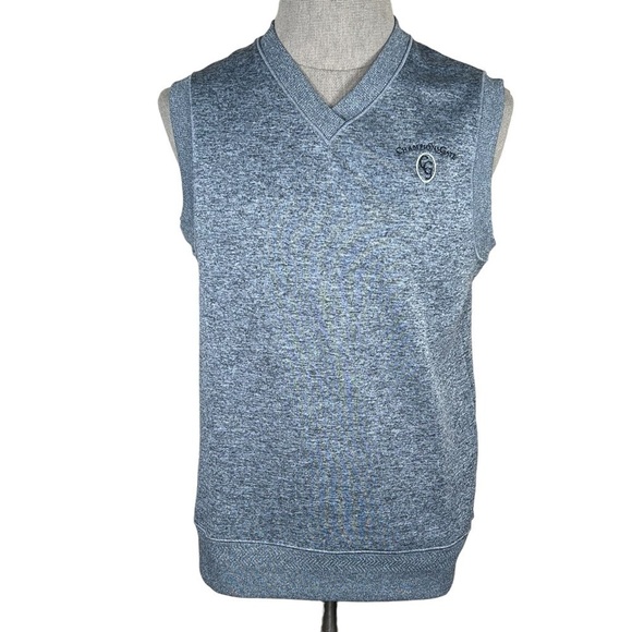 Nike Dri-Fit Men’s Gray Golf Vest With Embroidered Logo For Champions Gate M EUC - Picture 9 of 13